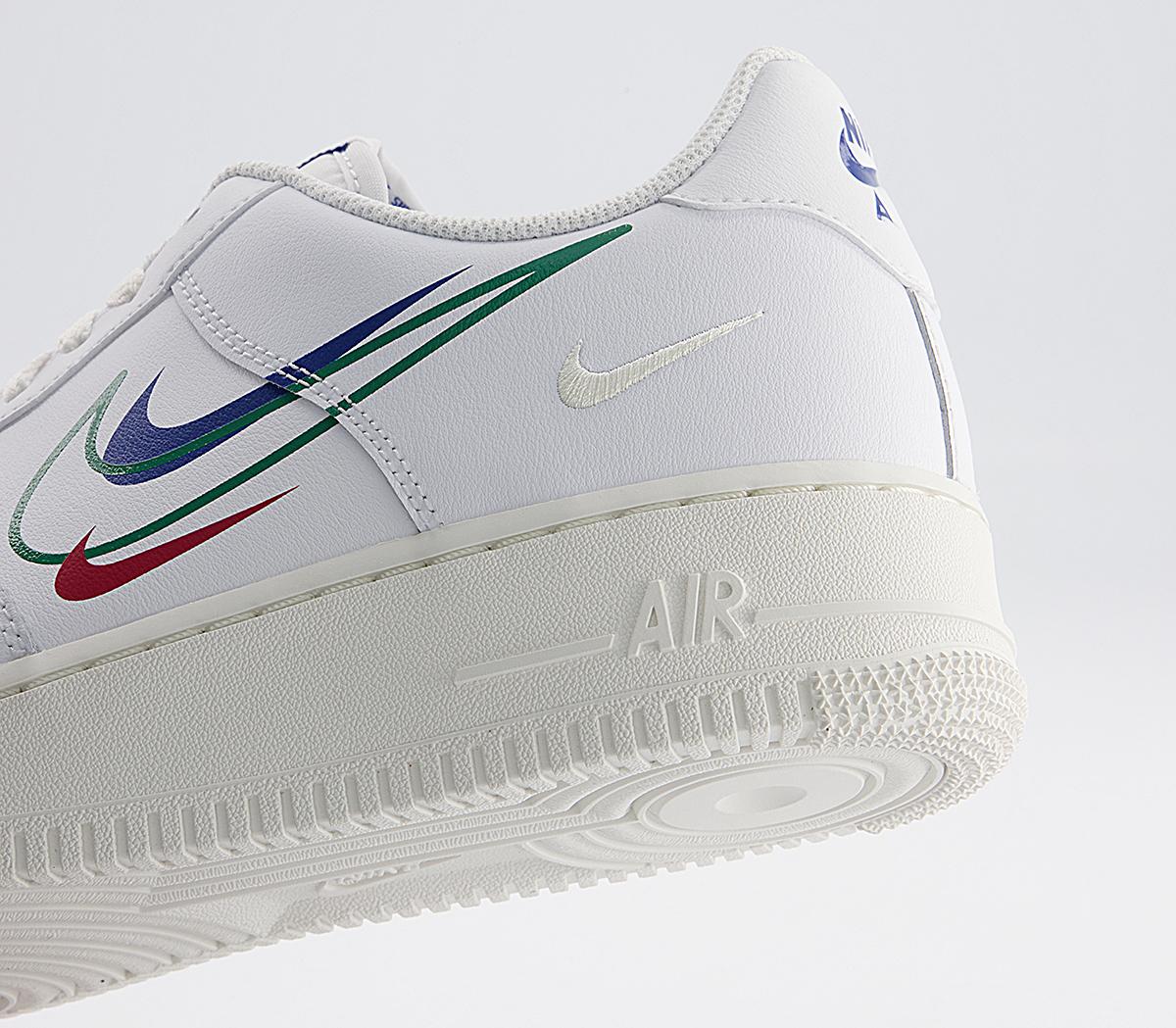 nike air force 1 white green noise game royal