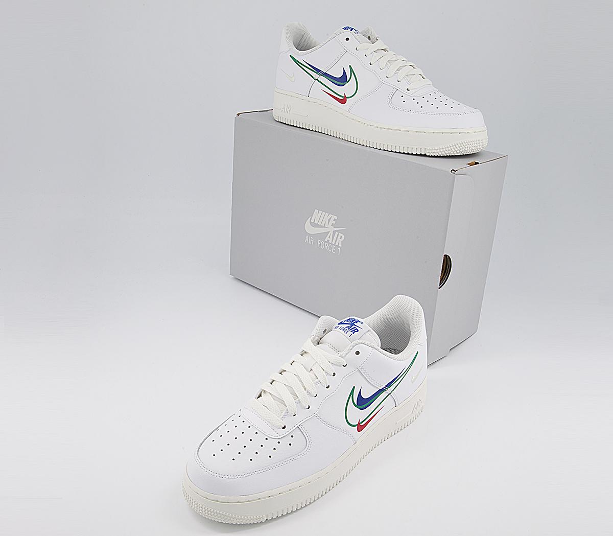 nike air force 1 white green noise game royal