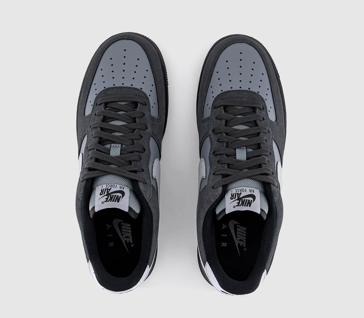 NikeAir Force 1 Lv8 TrainersAntrhacite Wolf Grey Cool Grey Black