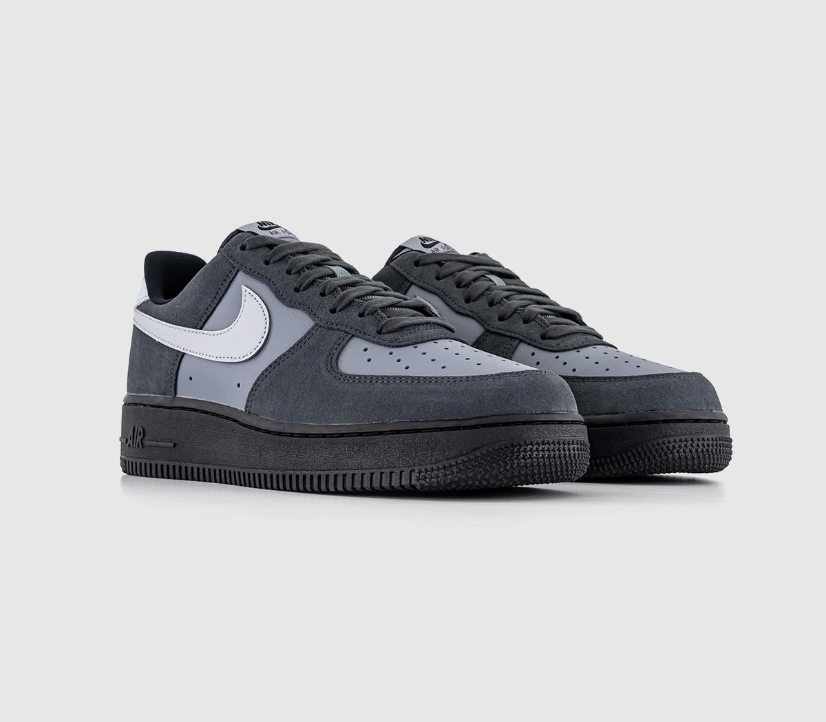 NikeAir Force 1 Lv8 TrainersAntrhacite Wolf Grey Cool Grey Black