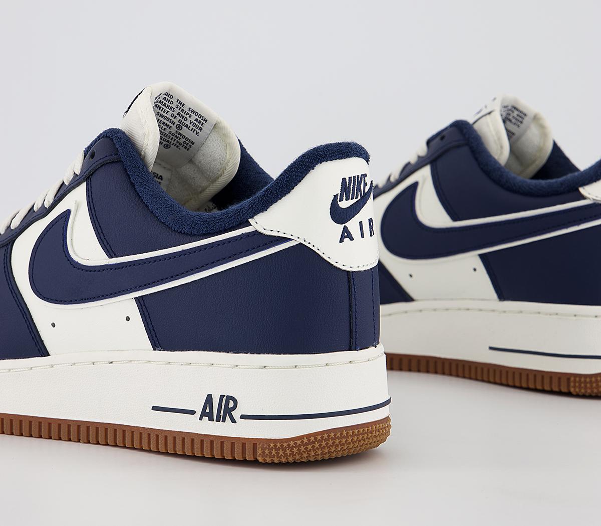 Midnight Navy Air Force One Blue Gum Bottom Sole Air Force White