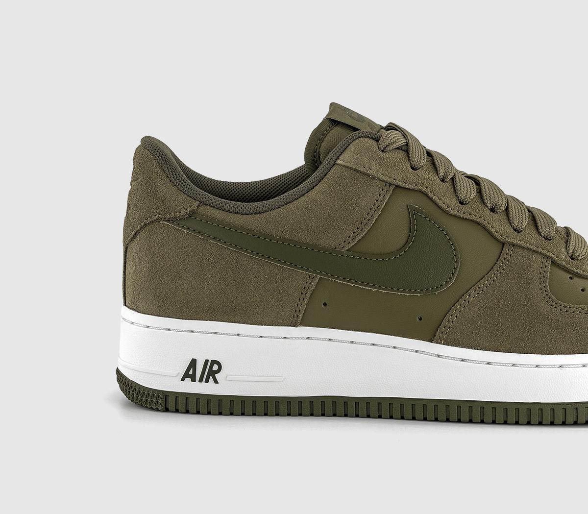 NikeAir Force 1 Lv8 TrainersMed Olive Cargo Khaki White