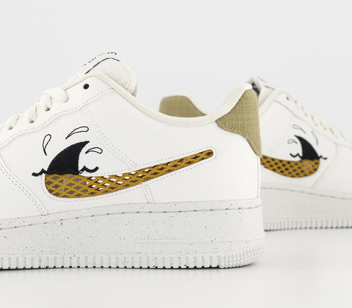 air force 1 lv8 black gold