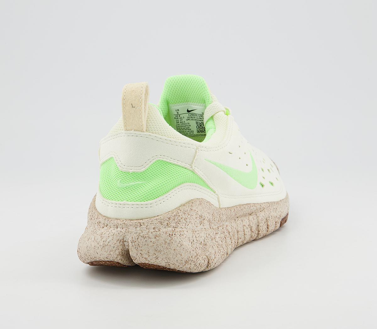 Nike Free Run Trial Trainers Nike Free Run Trial Trainers Coconut Milk Lime Glow Gold Black