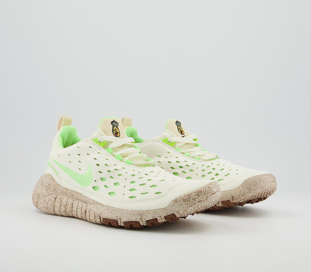 Nike Free Run Trial Trainers Nike Free Run Trial Trainers Coconut Milk Lime Glow Gold Black