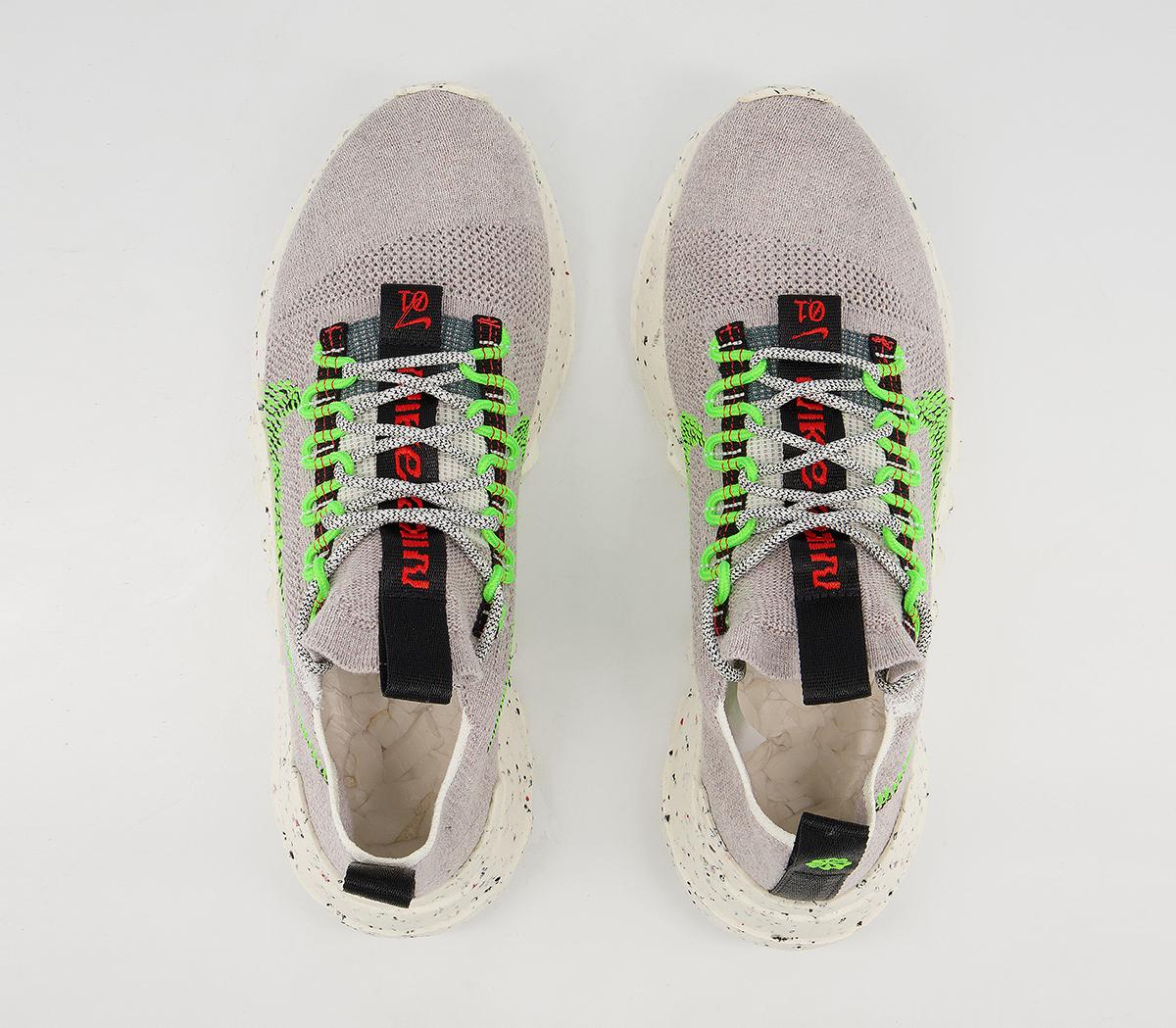 Nike Space Hippie 01 Trainers Nike Space Hippie 01 Trainers Vast Grey Electric Green Black