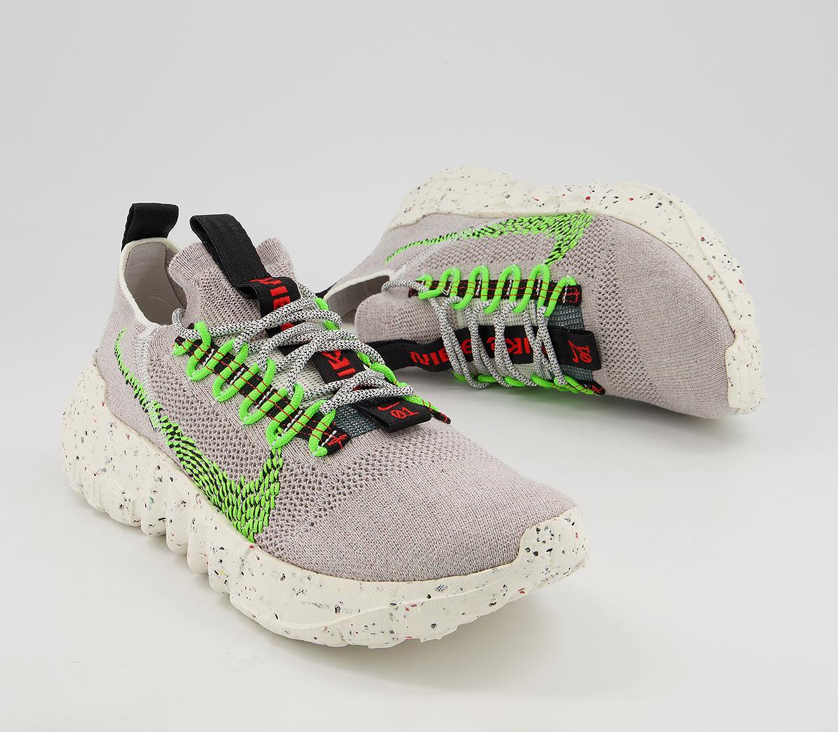 Nike Space Hippie 01 Trainers Nike Space Hippie 01 Trainers Vast Grey Electric Green Black