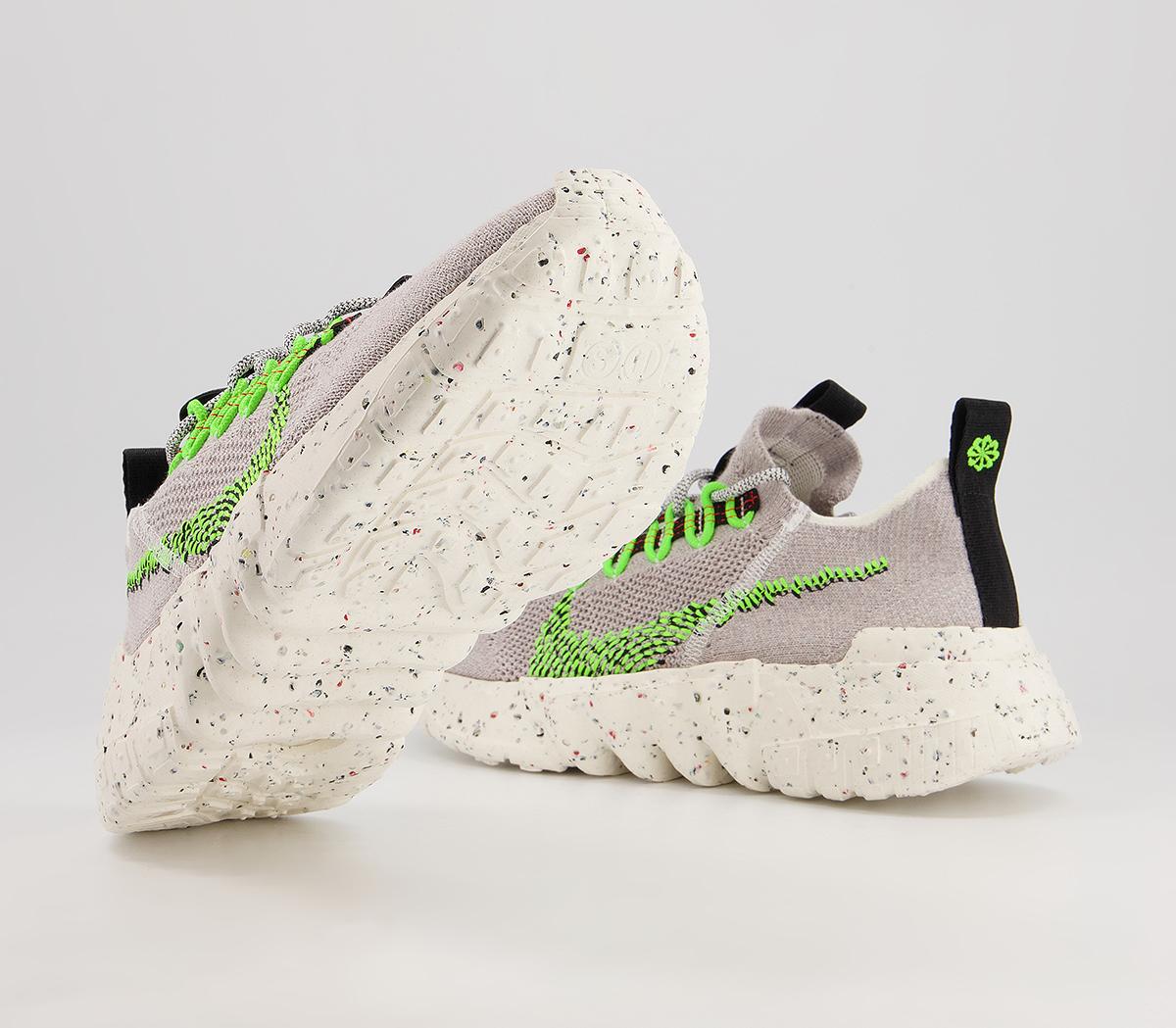 Nike Space Hippie 01 Trainers Nike Space Hippie 01 Trainers Vast Grey Electric Green Black