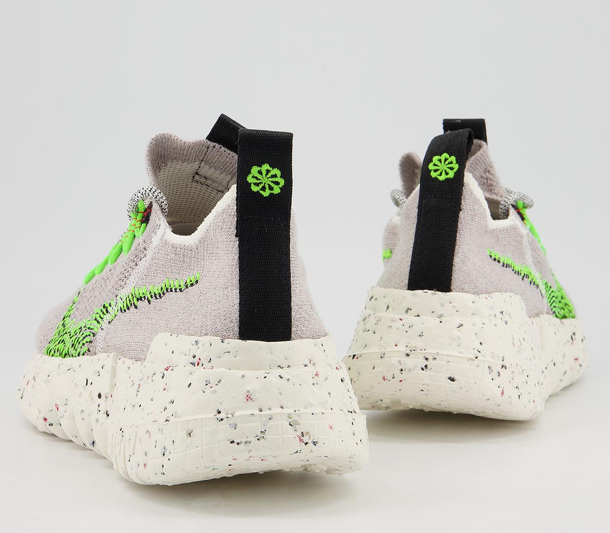 Nike Space Hippie 01 Trainers Nike Space Hippie 01 Trainers Vast Grey Electric Green Black