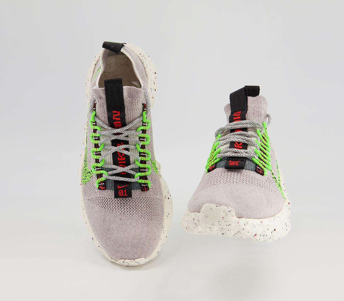 Nike Space Hippie 01 Trainers Nike Space Hippie 01 Trainers Vast Grey Electric Green Black