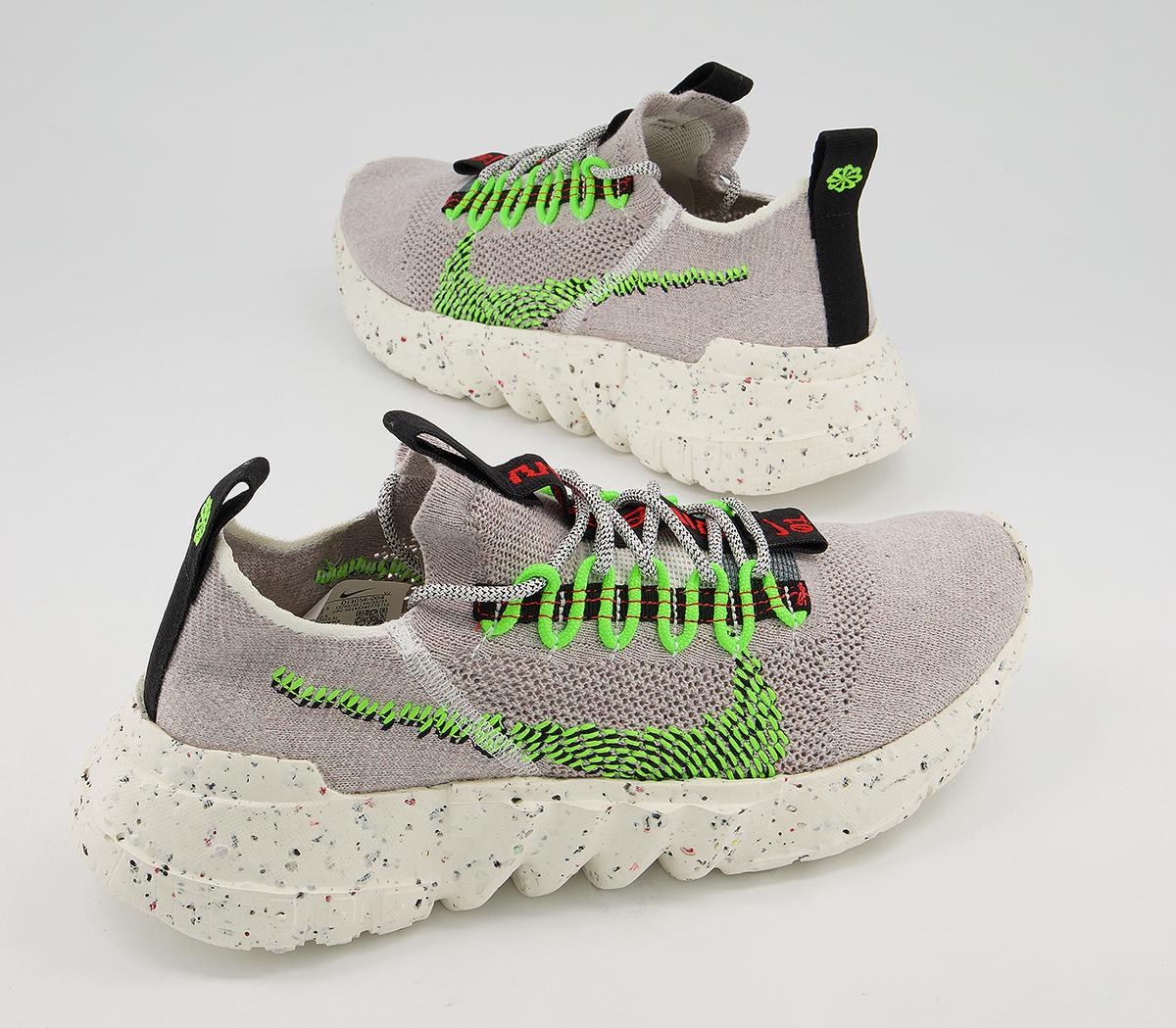 Nike Space Hippie 01 Trainers Nike Space Hippie 01 Trainers Vast Grey Electric Green Black