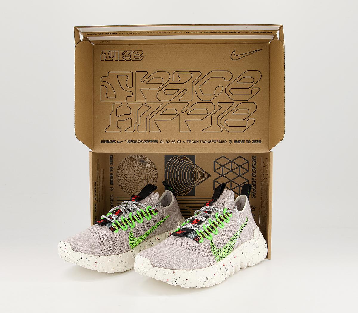 Nike Space Hippie 01 Trainers Nike Space Hippie 01 Trainers Vast Grey Electric Green Black