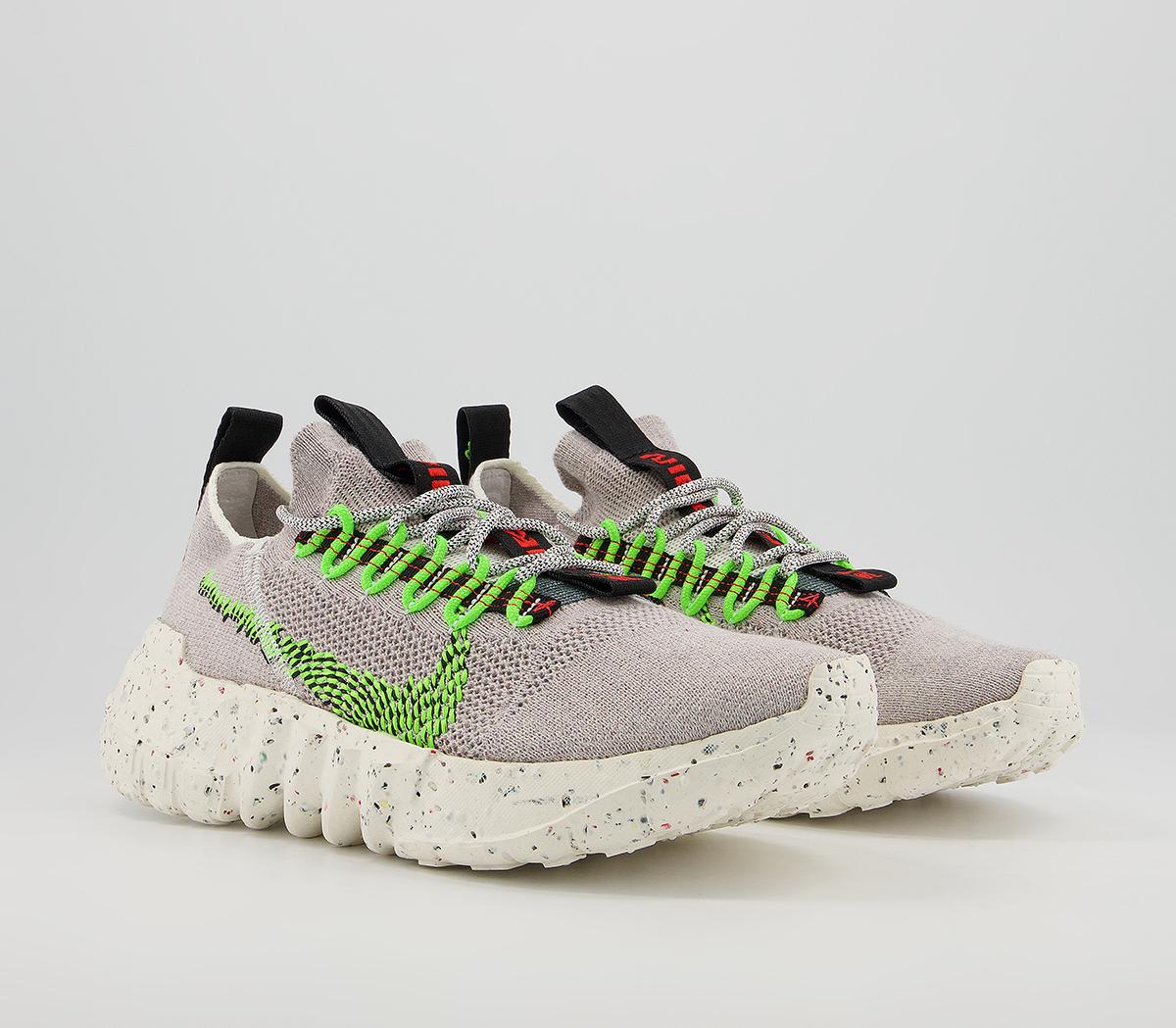 Nike Space Hippie 01 Trainers Nike Space Hippie 01 Trainers Vast Grey Electric Green Black