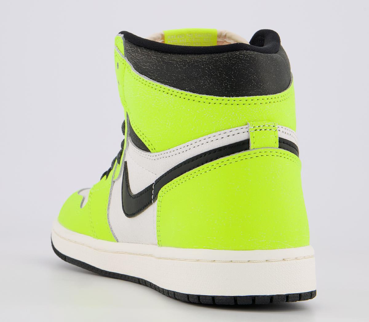 JordanAir Jordan 1 High TrainersVolt Black Sail