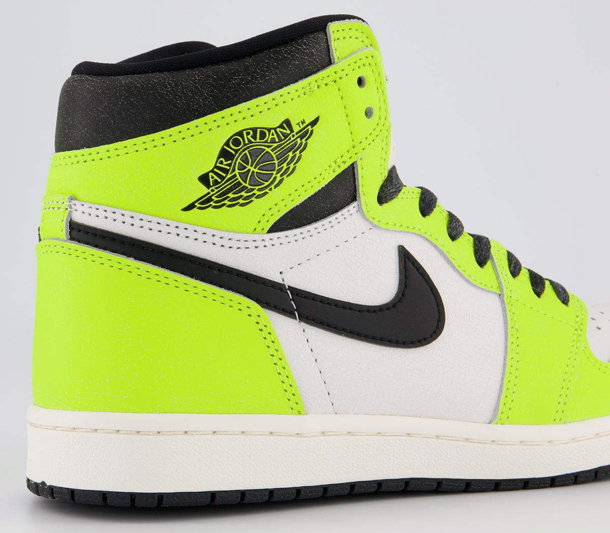 JordanAir Jordan 1 High TrainersVolt Black Sail