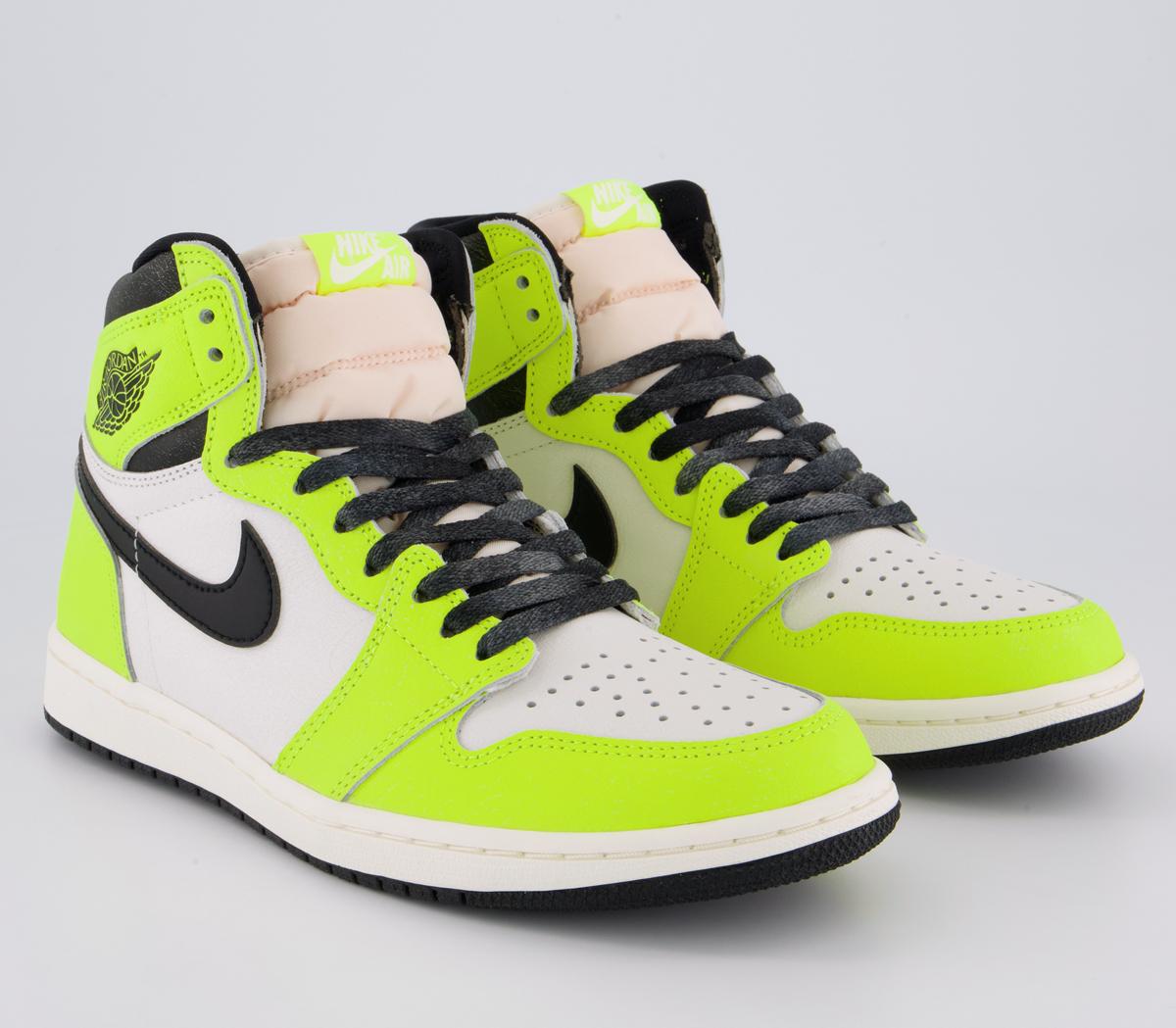 jordan-air-jordan-1-high-trainers-volt-black-sail-unisex-sports