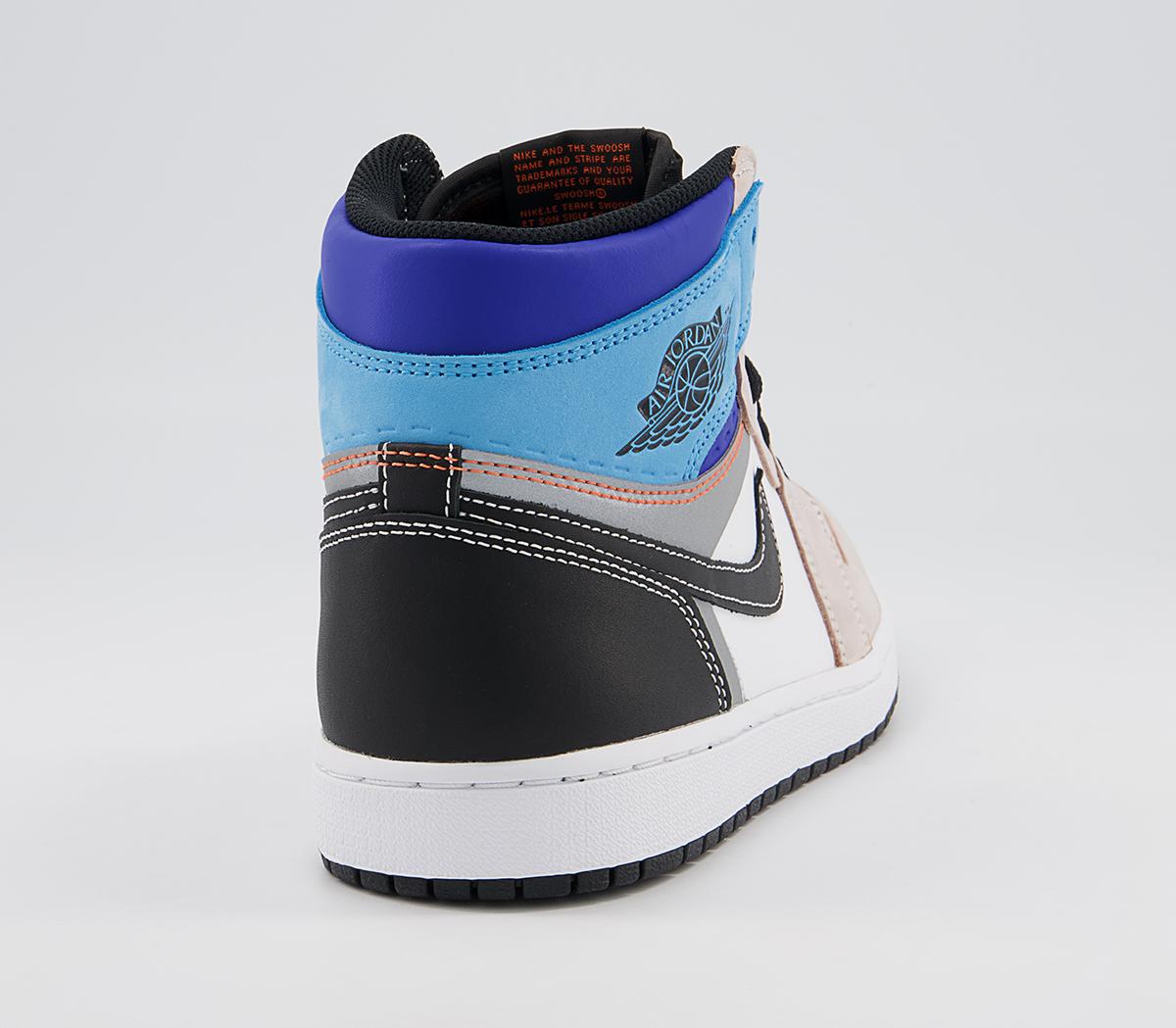 multi color jordan 1's