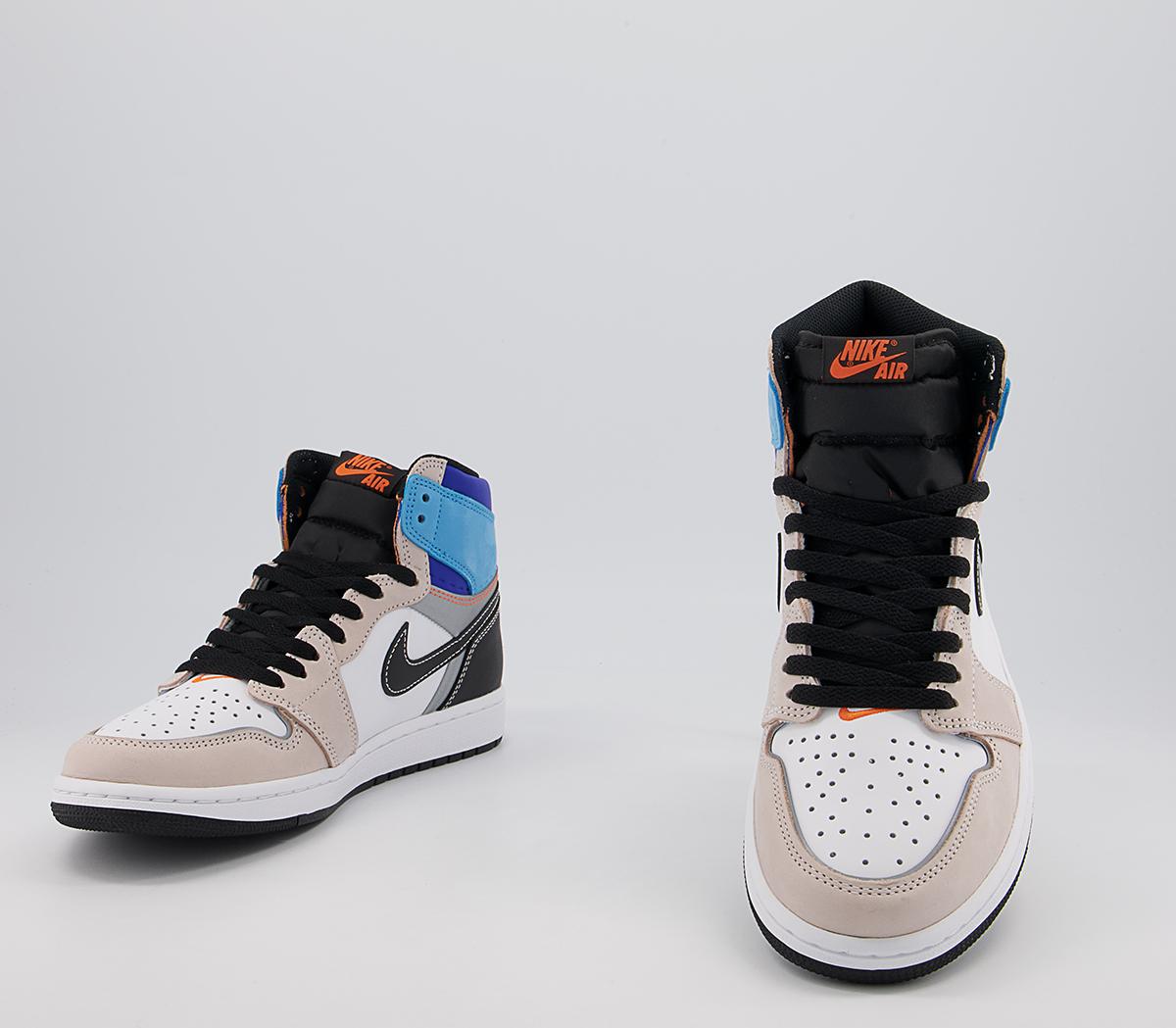 靴 Nike Air Jordan 1 High OG Multi Color Nike Jordan 1 Mid SE Multi-Color Lightbulb Shoes Womens Sz