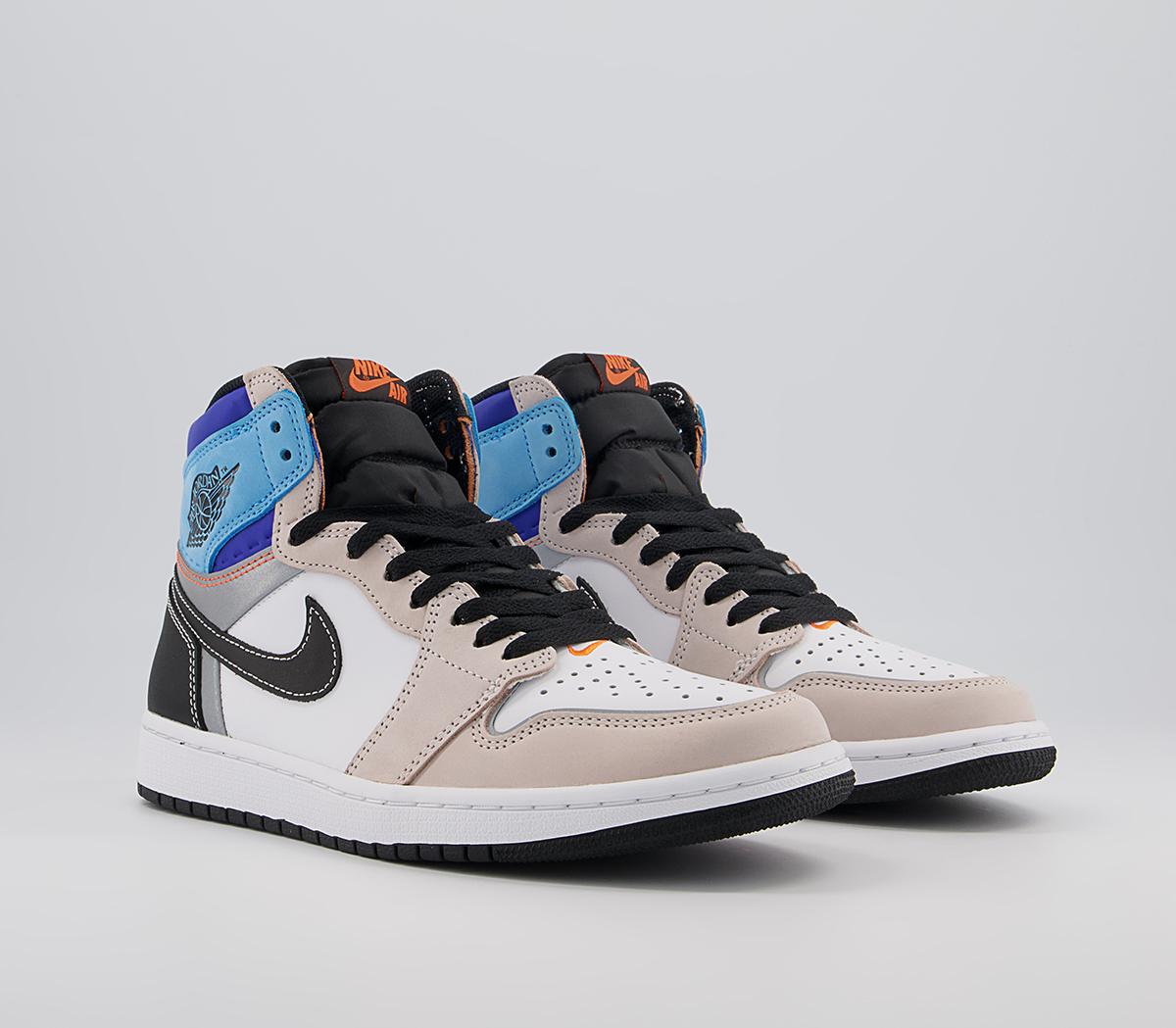靴 Nike Air Jordan 1 High OG Multi Color Nike Jordan 1 Mid SE Multi-Color Lightbulb Shoes Womens Sz