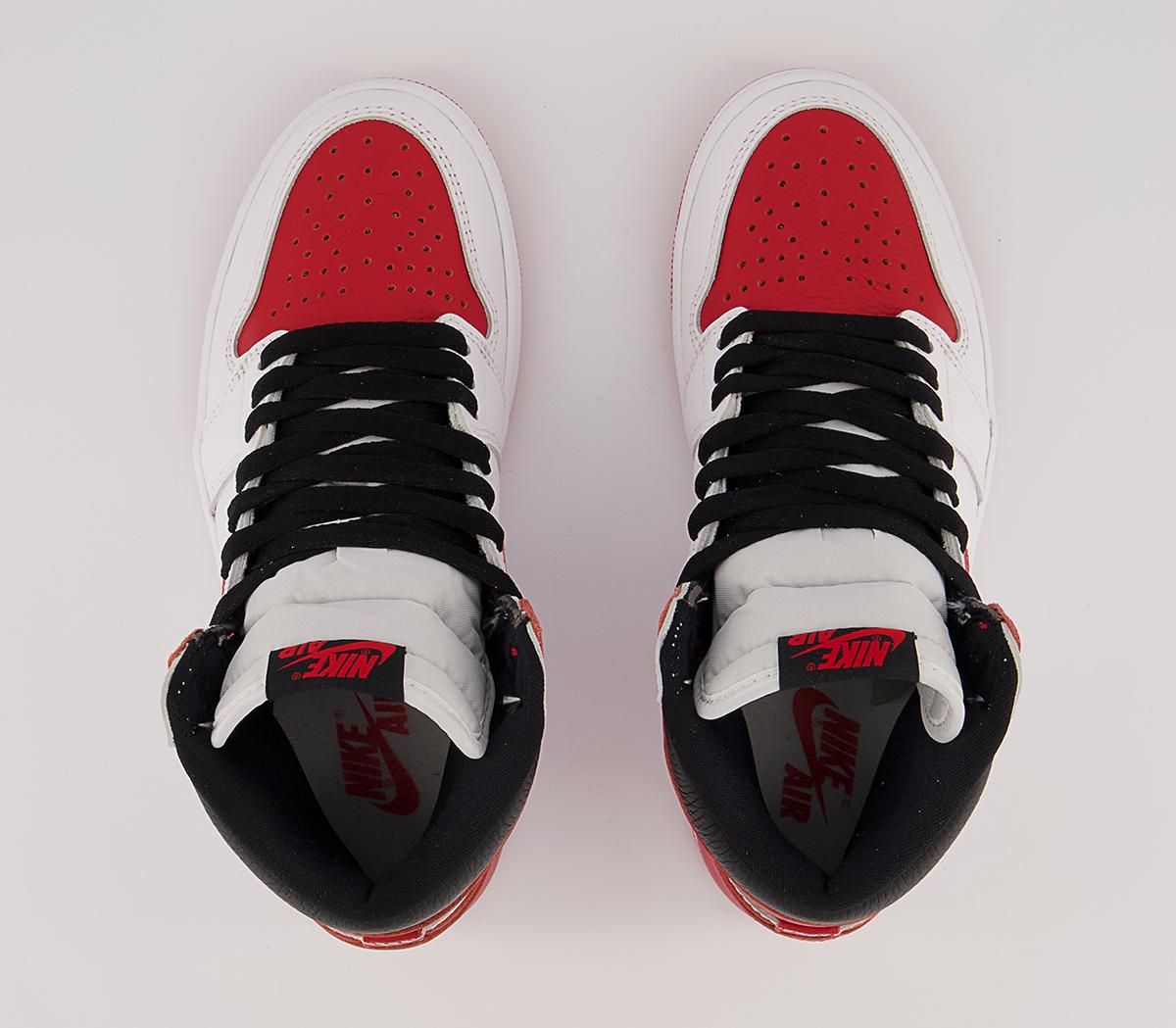 Jordan Air Jordan 1 High Trainers Jordan Air Jordan 1 High Trainers White Univ Red Black