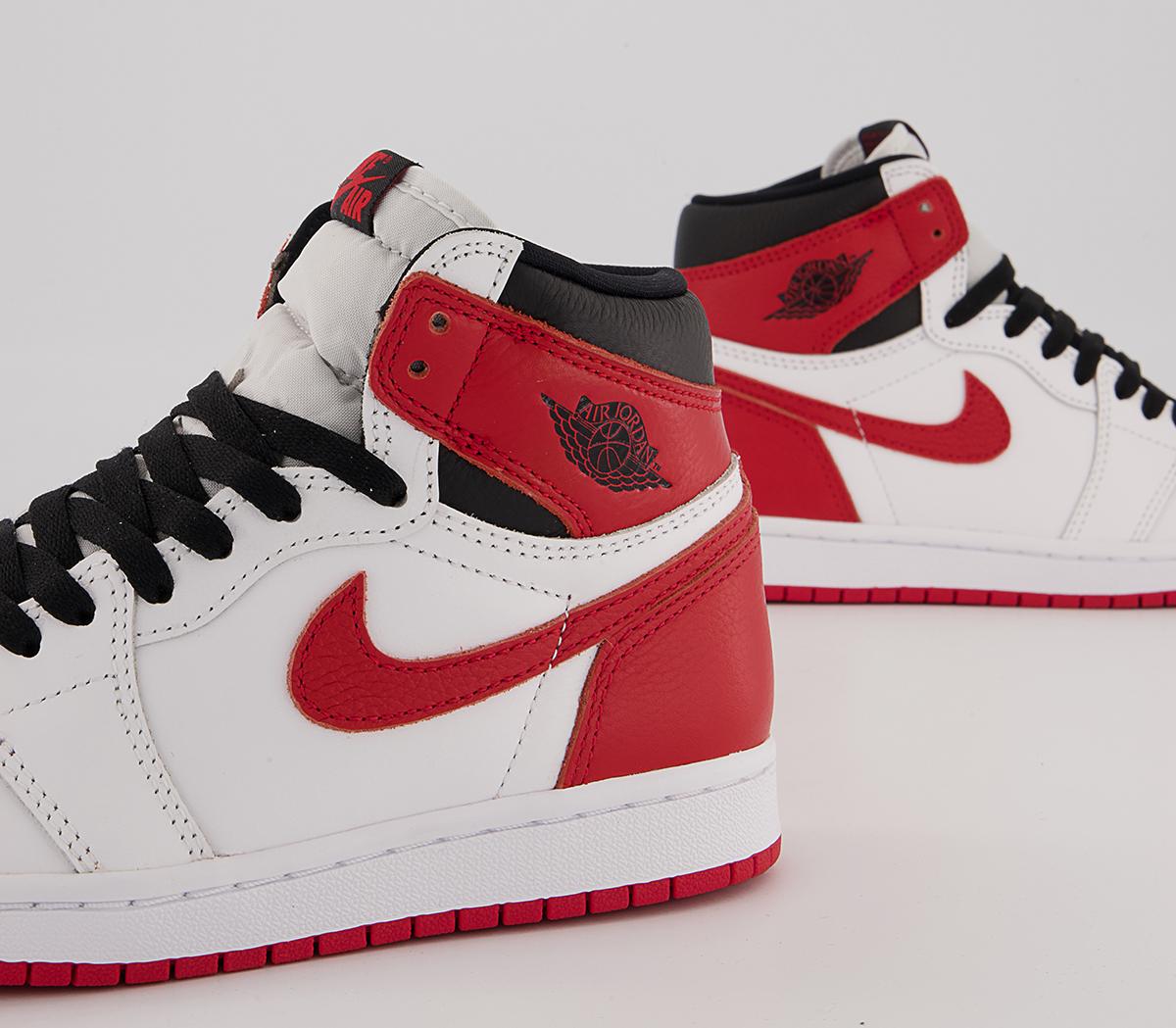 Jordan Air Jordan 1 High Trainers Jordan Air Jordan 1 High Trainers White Univ Red Black