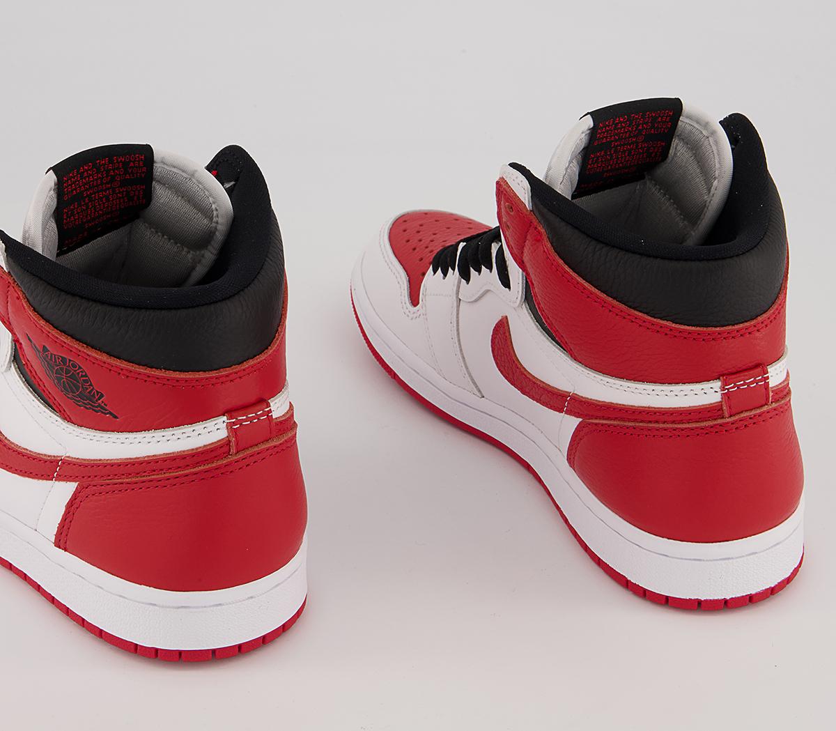 Jordan Air Jordan 1 High Trainers Jordan Air Jordan 1 High Trainers White Univ Red Black