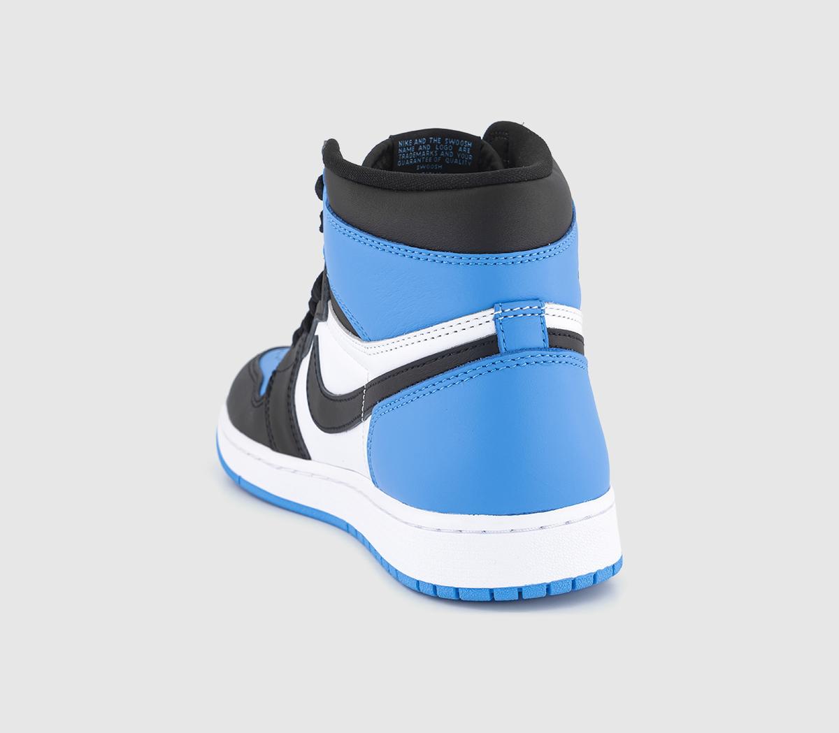 JordanAir Jordan 1 High TrainersUniversity Blue Black White