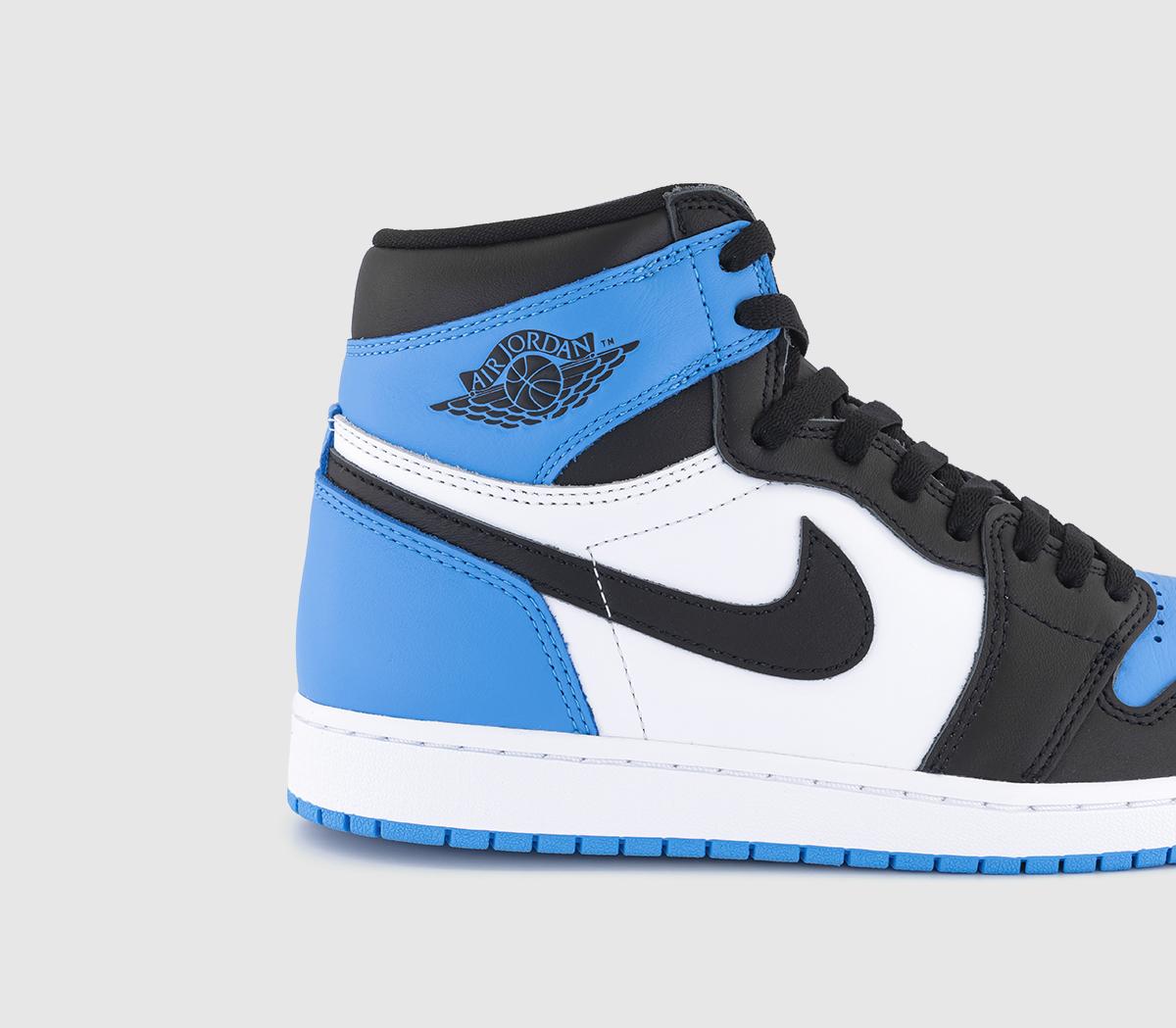 JordanAir Jordan 1 High TrainersUniversity Blue Black White