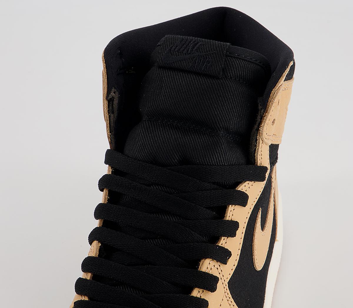 JordanAir Jordan 1 Retro High “Heirloom” Vachetta Tan Black Sail