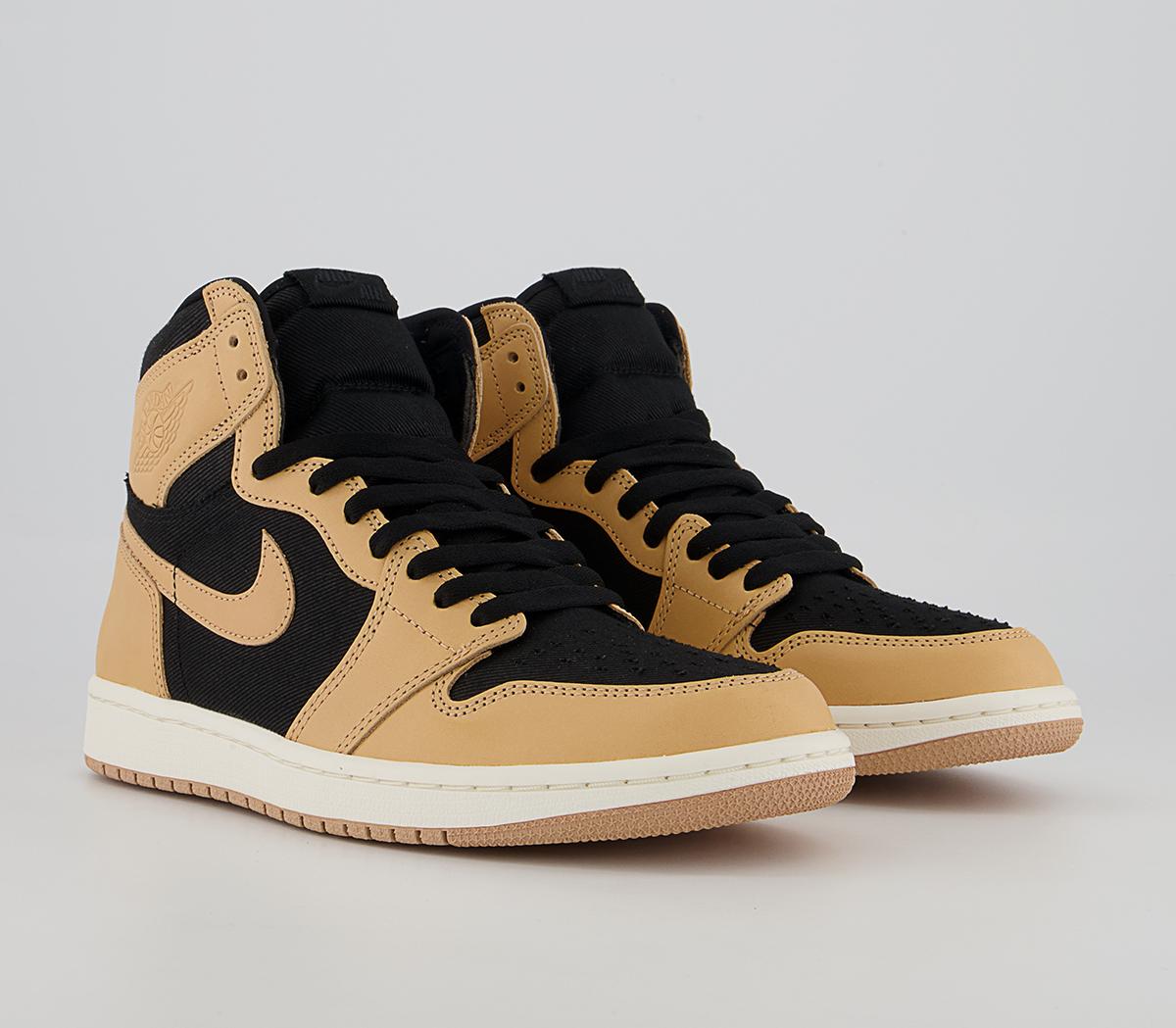 JordanAir Jordan 1 Retro High “Heirloom” Vachetta Tan Black Sail