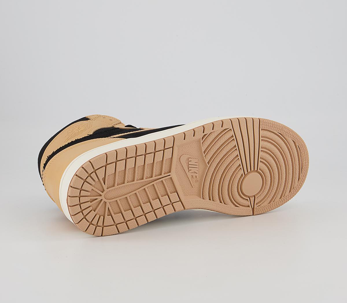 JordanAir Jordan 1 Retro High “Heirloom” Vachetta Tan Black Sail