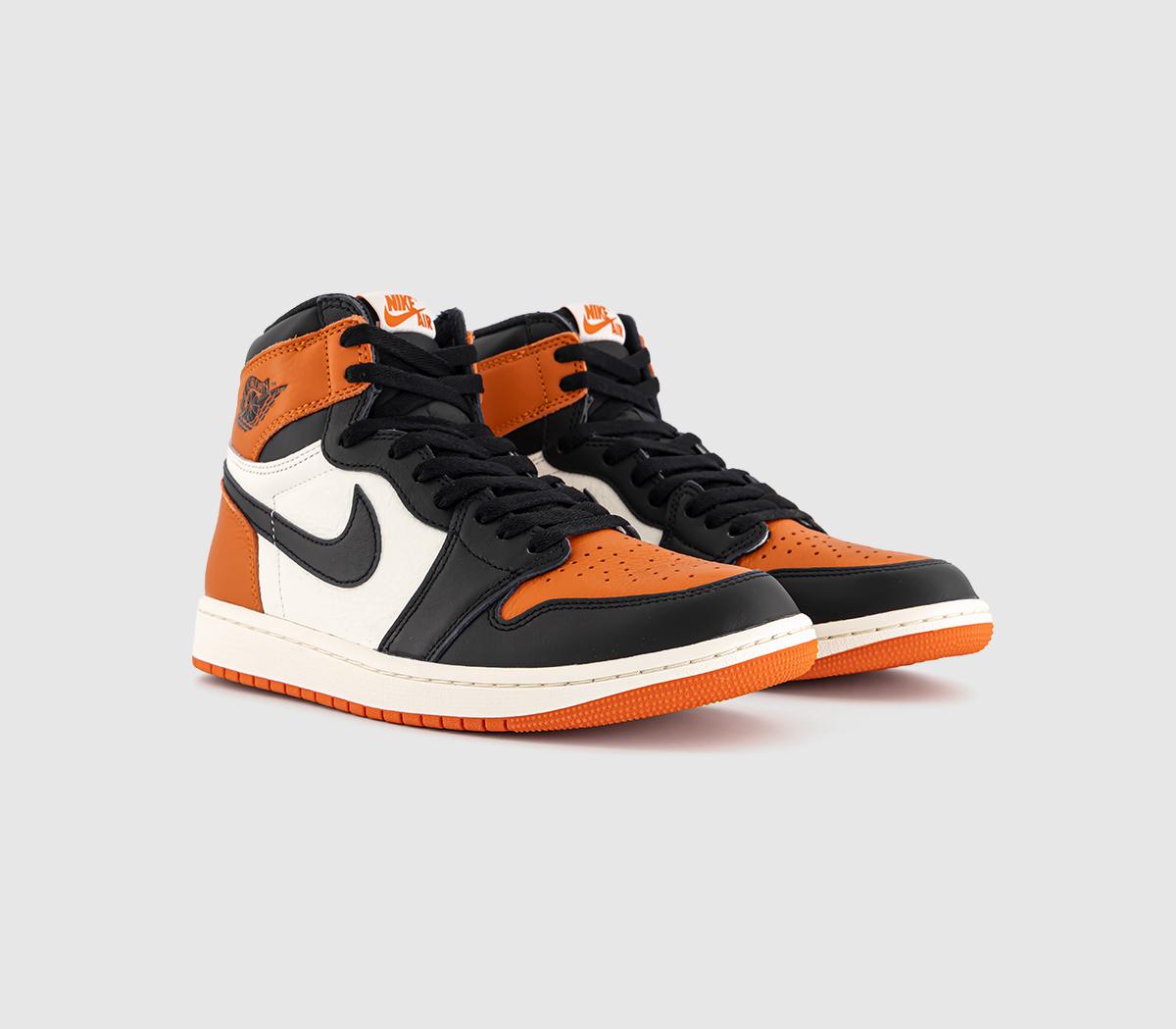 JordanAir Jordan 1 High 'Shattered Backboard'Black Black Sail Starfish