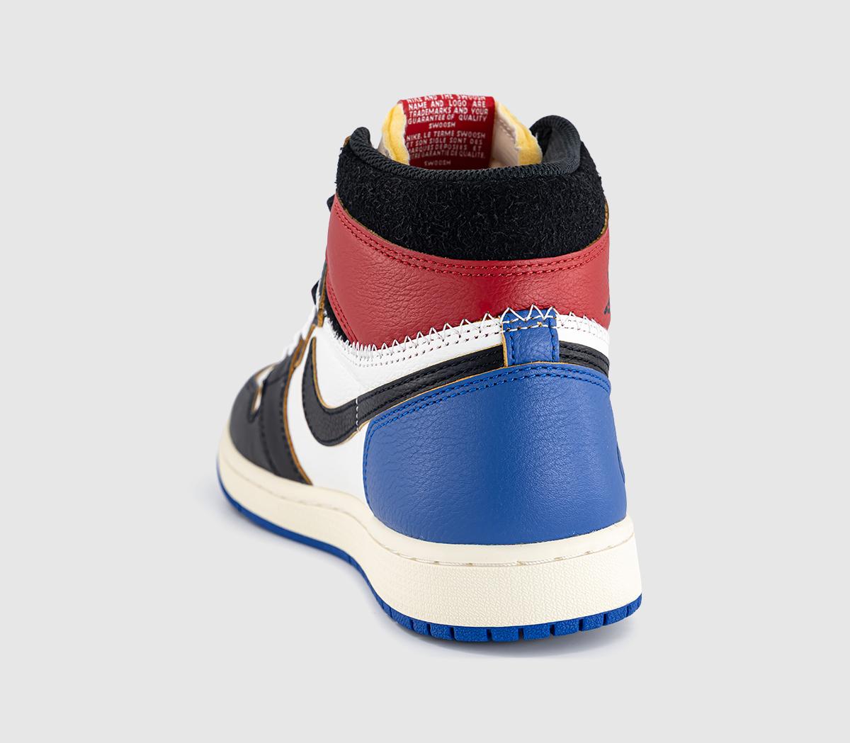 Jordan Air Jordan 1 High x Union x Fragment Black White Varsity Red ...