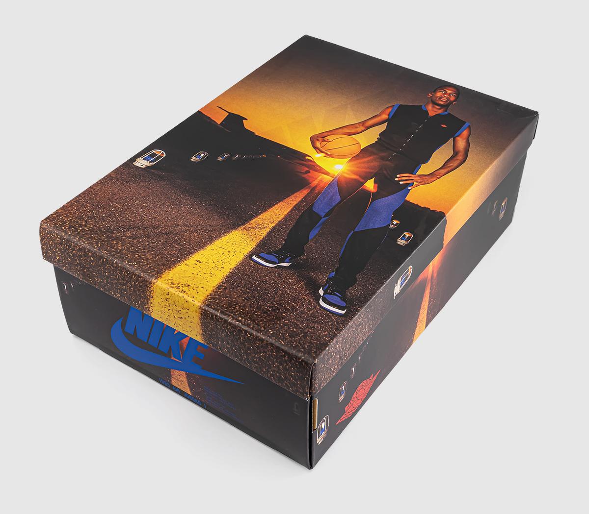 JordanAir Jordan 1 High TrainersBlack Royal Blue