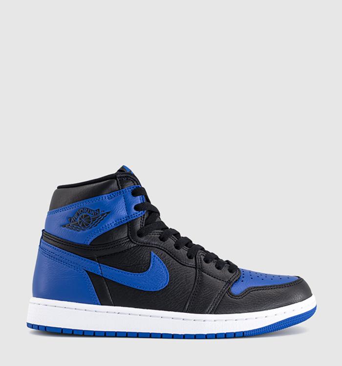 Jordan Air Jordan 1 High Trainers Black Royal Blue