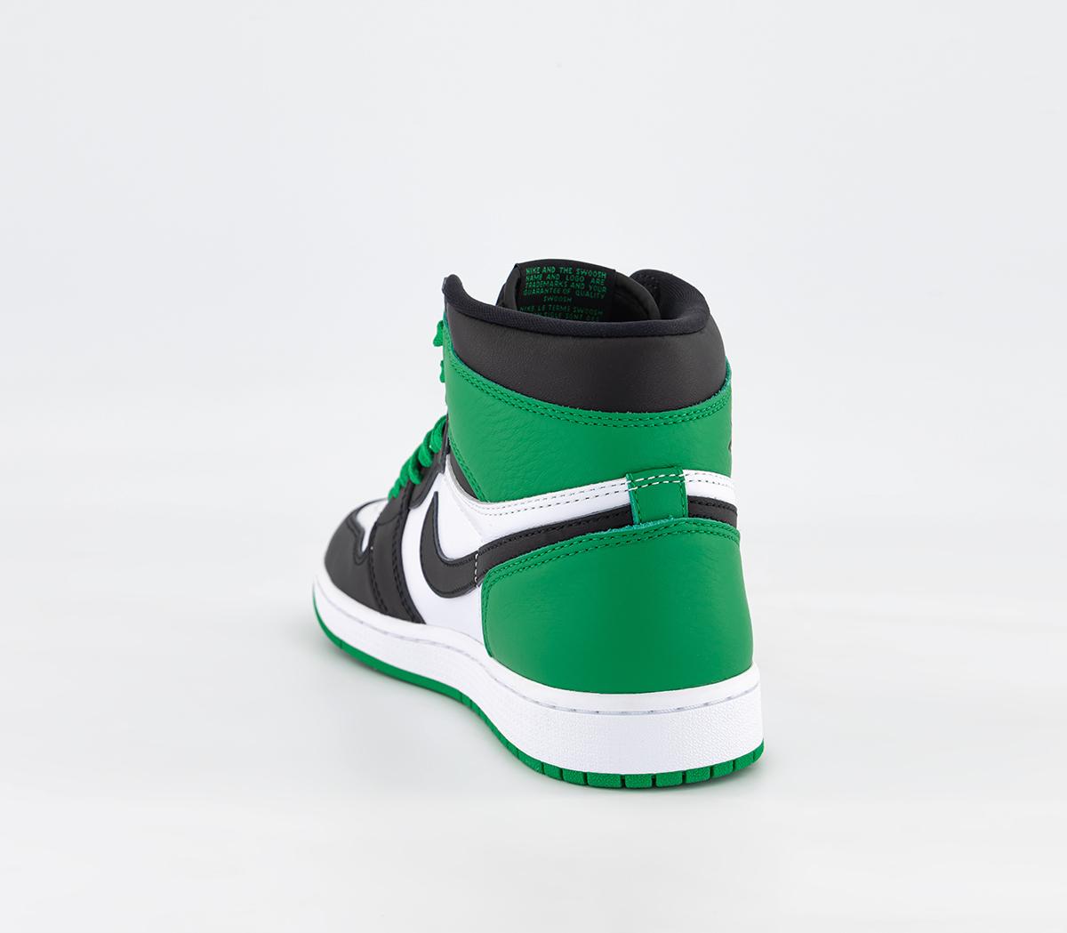 JordanAir Jordan 1 High TrainersLucky Green Black Toe