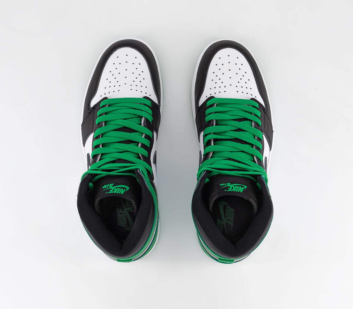 JordanAir Jordan 1 High TrainersLucky Green Black Toe