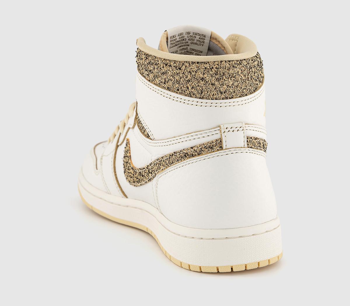 JordanAir Jordan 1 High TrainersSail Pale Vanila 