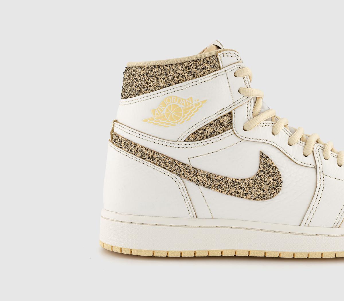 JordanAir Jordan 1 High TrainersSail Pale Vanila 