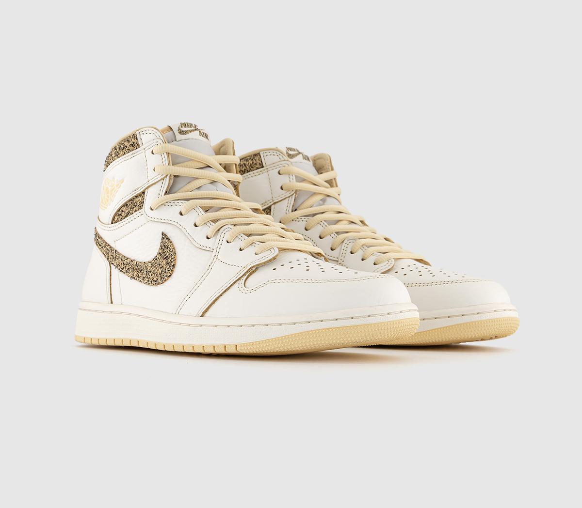 JordanAir Jordan 1 High TrainersSail Pale Vanila 