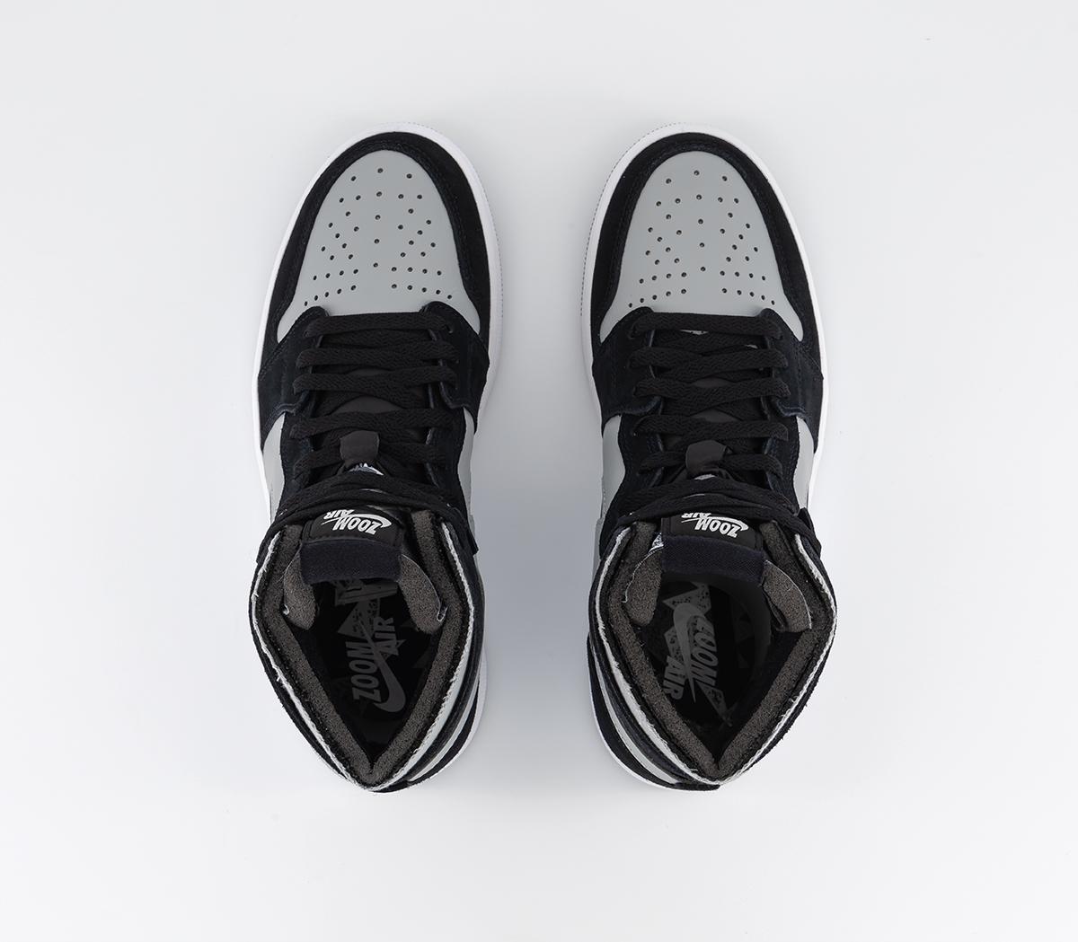 Jordan Air Jordan 1 Zoom Air Cmft Trainers Black White Light Smoke Grey ...