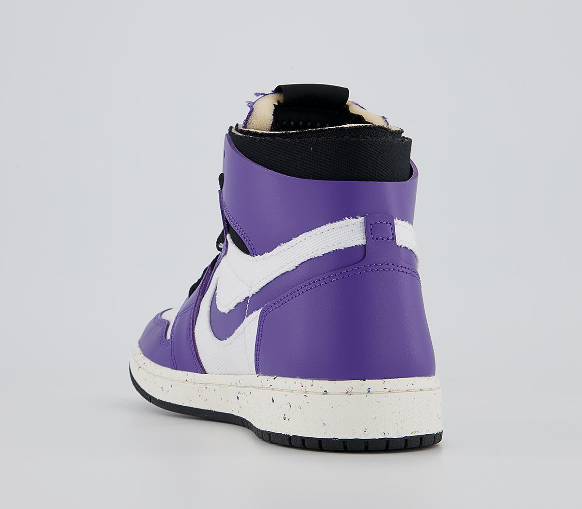 Jordan Air Jordan 1 Zoom Air Cmft Trainers Jordan Air Jordan 1 Zoom Air Cmft Trainers Dark Iris White Black Sail Washed Teal