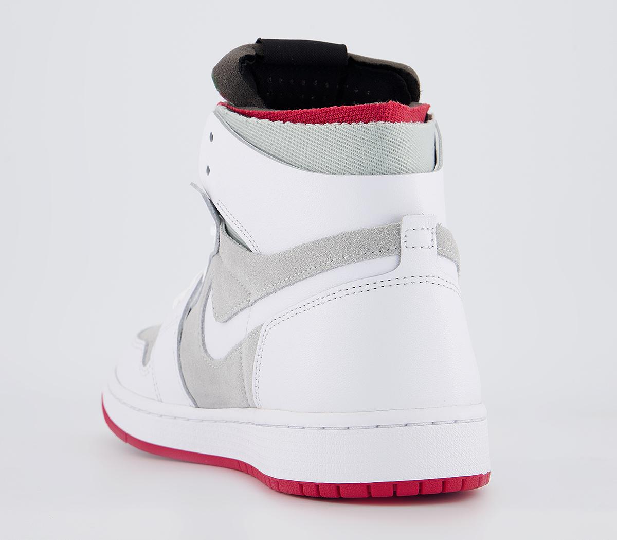 Jordan Air Jordan 1 Zoom Air Cmft Trainers Jordan Air Jordan 1 Zoom Air Cmft Trainers White True Red Light Silver Dark Concord