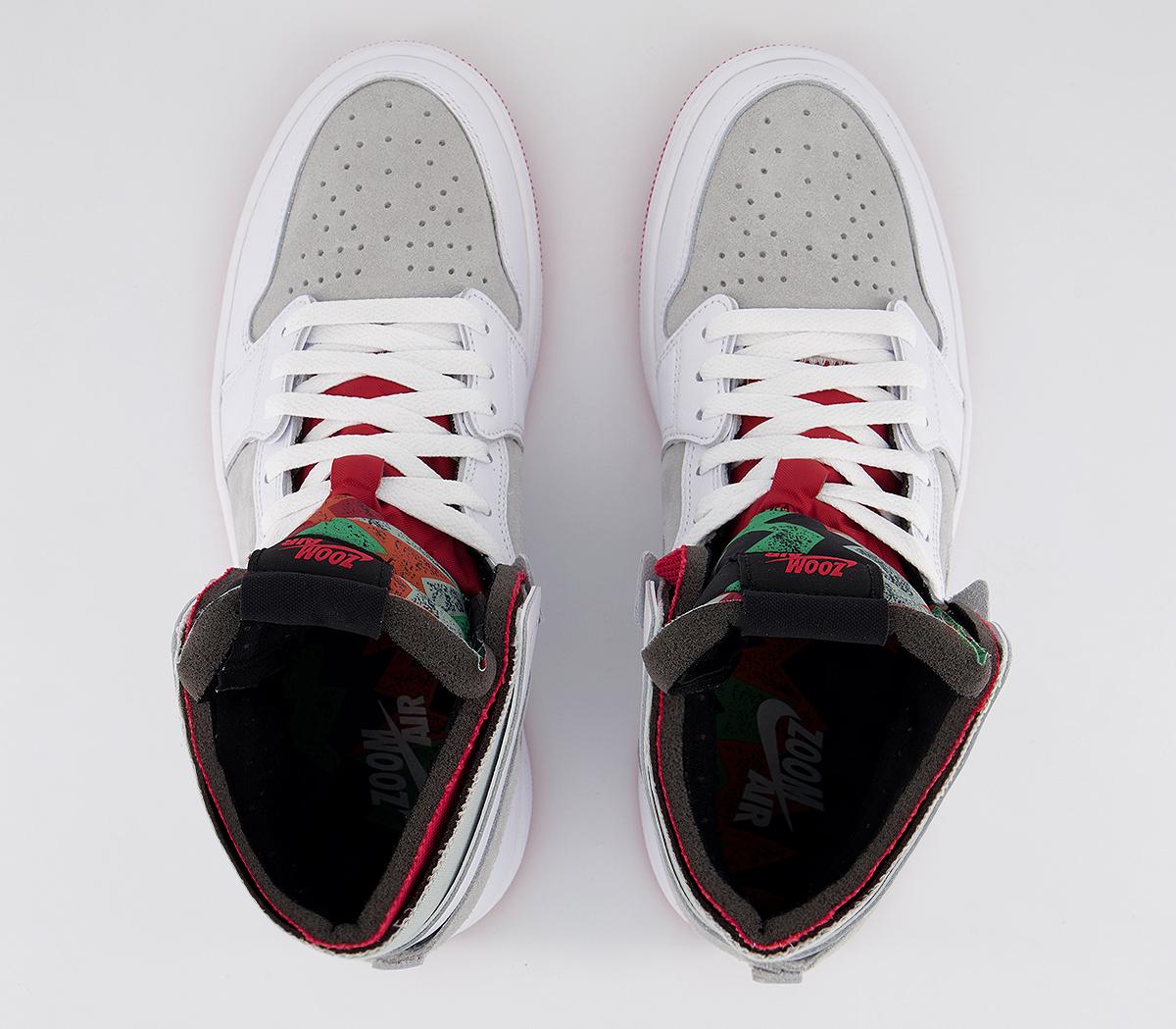 Jordan Air Jordan 1 Zoom Air Cmft Trainers Jordan Air Jordan 1 Zoom Air Cmft Trainers White True Red Light Silver Dark Concord