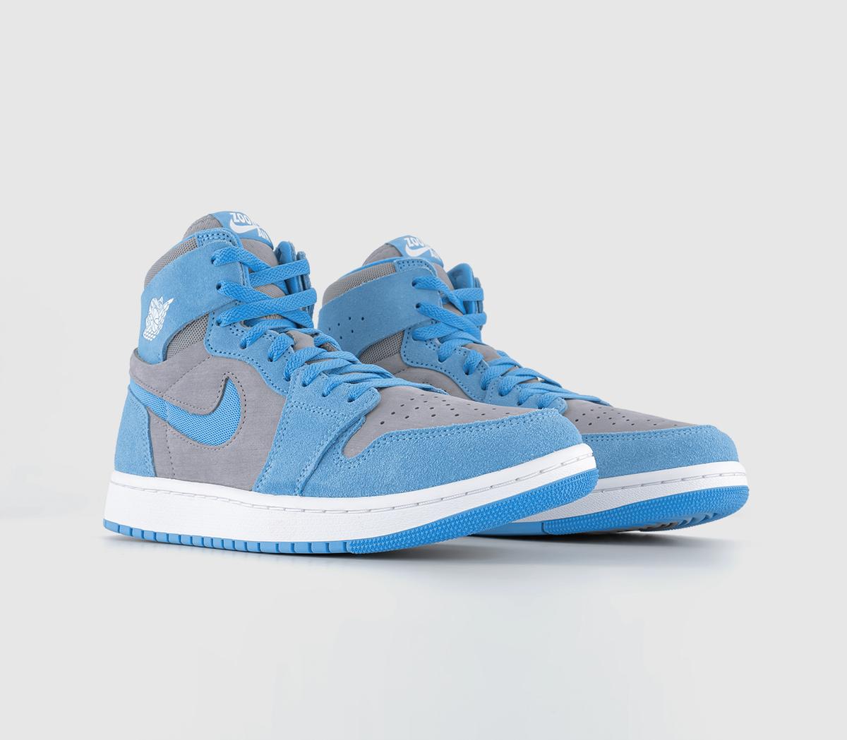 JordanAir Jordan 1 Zoom Air CMFTCement Grey White University Blue