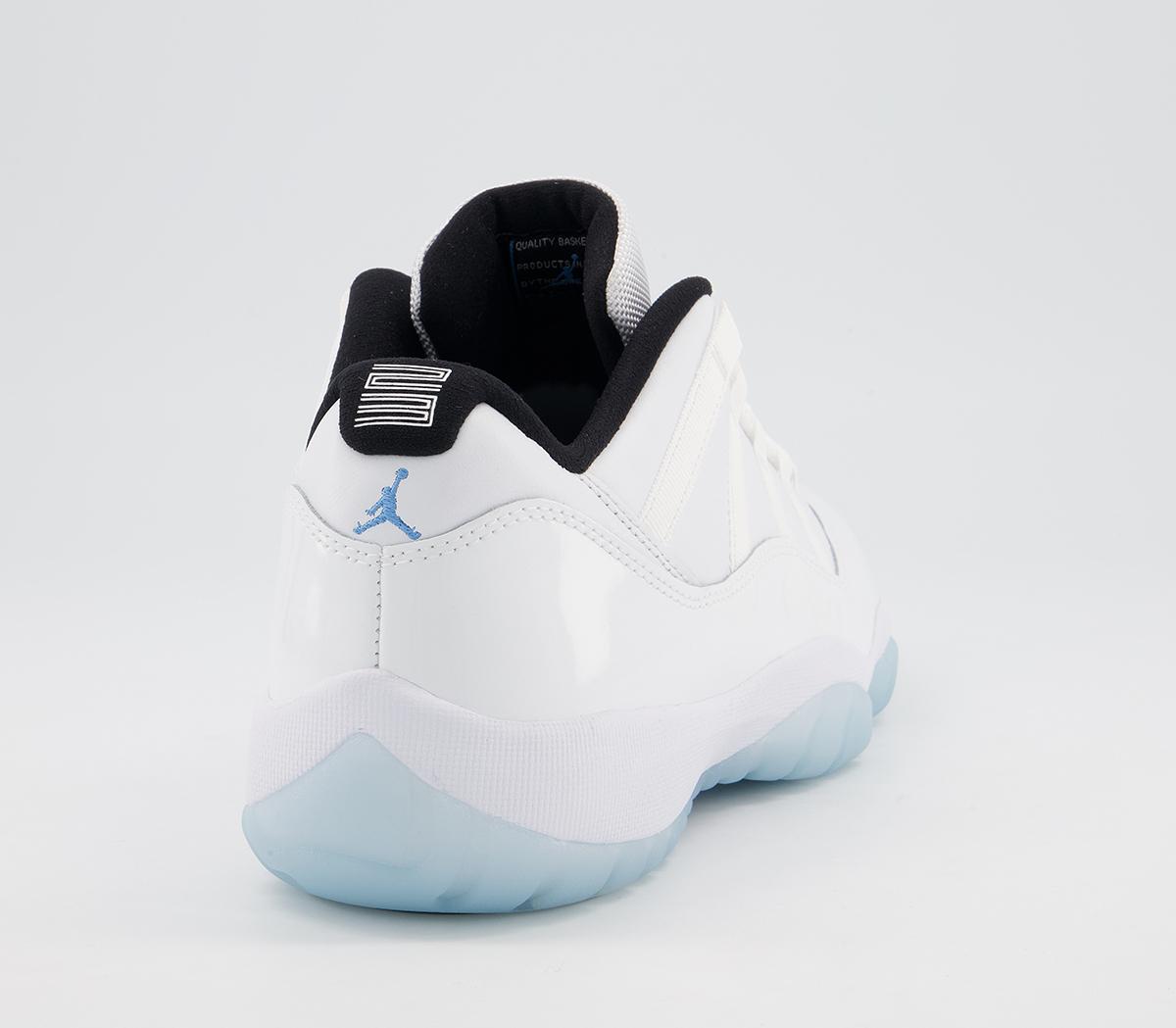 JordanAir Jordan 11 Low TrainersWhite Legend Blue White Black Columbia