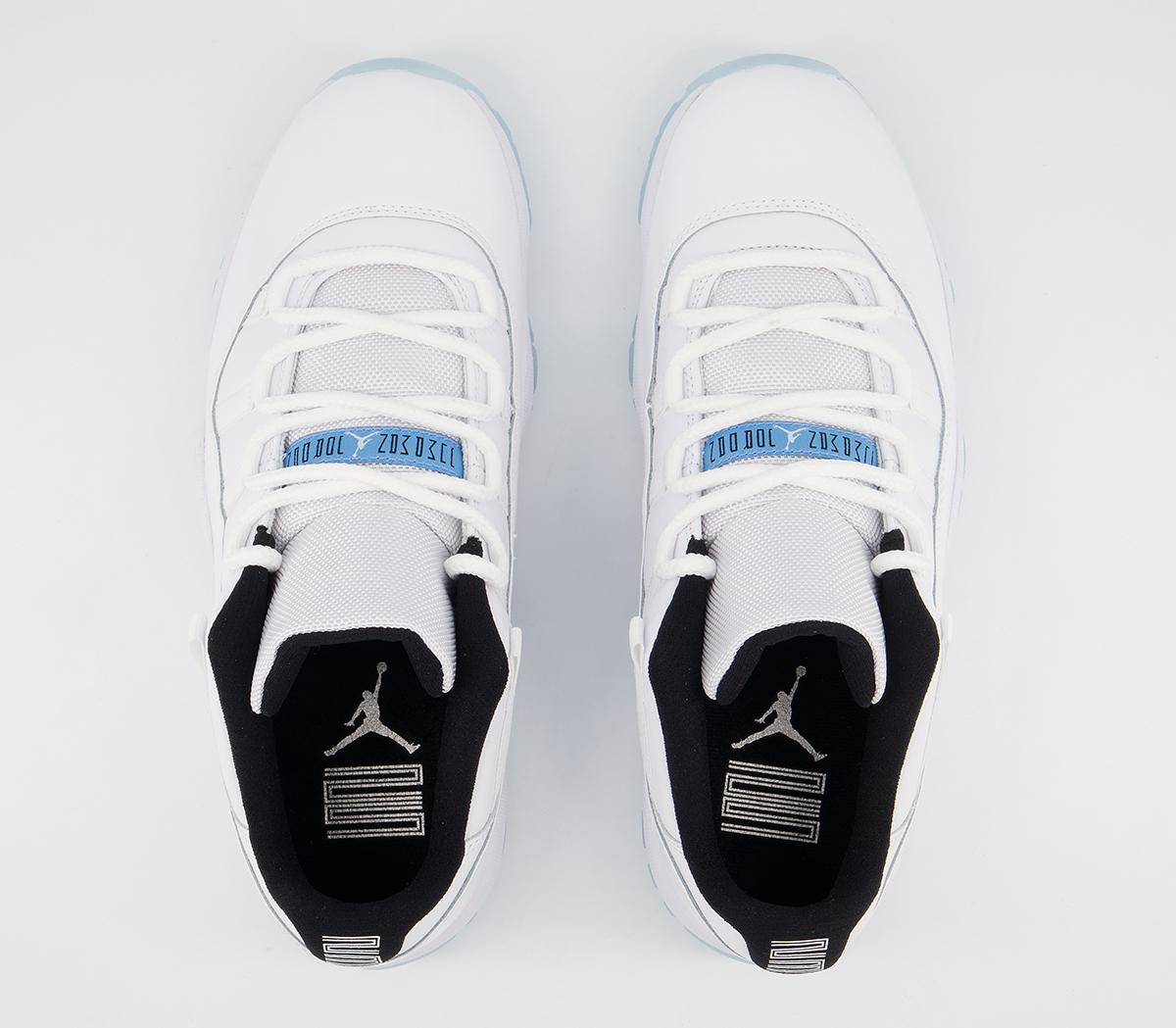 JordanAir Jordan 11 Low TrainersWhite Legend Blue White Black Columbia
