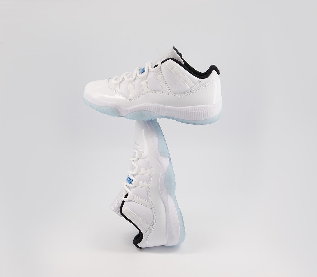JordanAir Jordan 11 Low TrainersWhite Legend Blue White Black Columbia