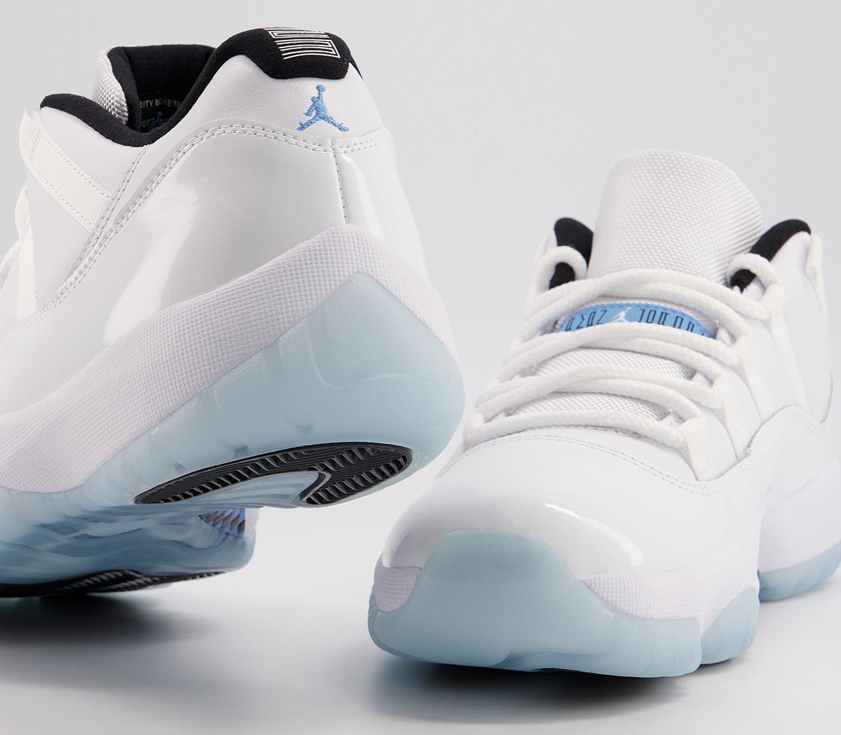 JordanAir Jordan 11 Low TrainersWhite Legend Blue White Black Columbia