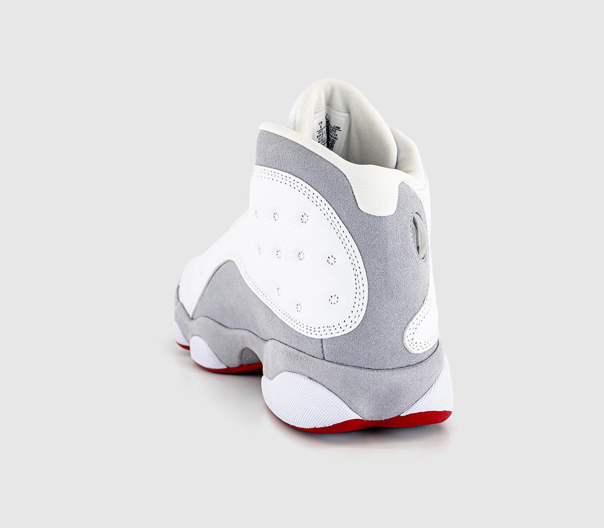 JordanAir Jordan 13 Trainers White True Red Wolf Grey